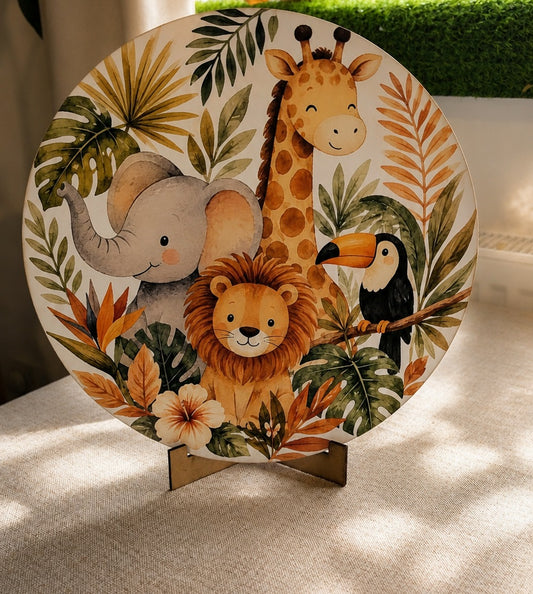 Safari/Jungle Personalised Birthday Table Decoration Kit
