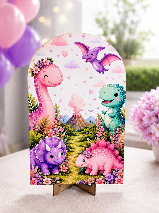 Personalised Dinosaur Birthday Table Decoration Kit