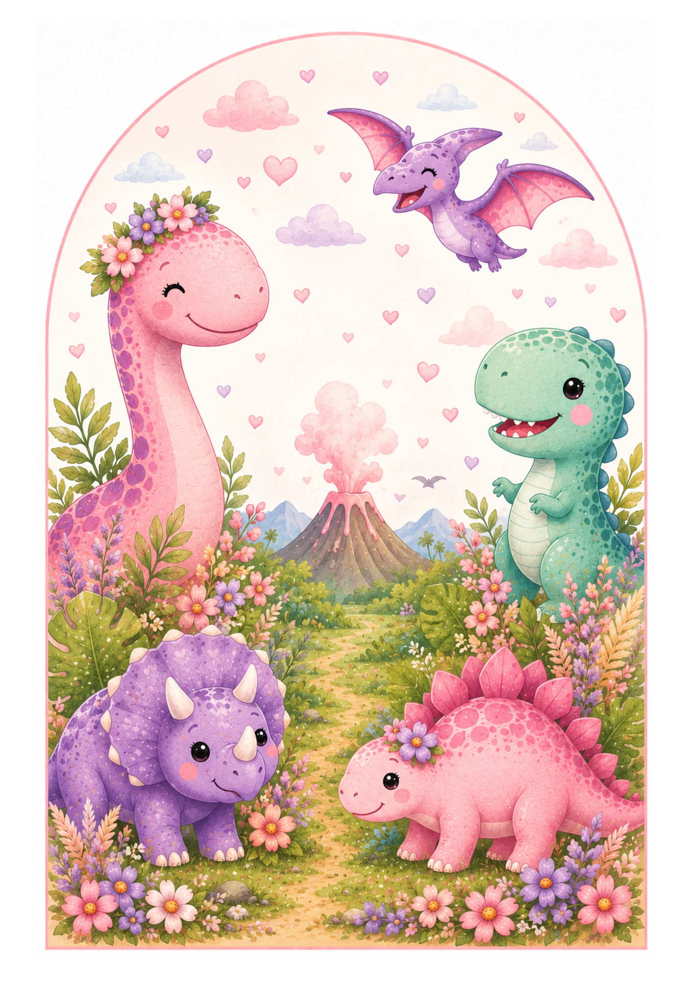 Personalised Dinosaur Birthday Table Decoration Kit