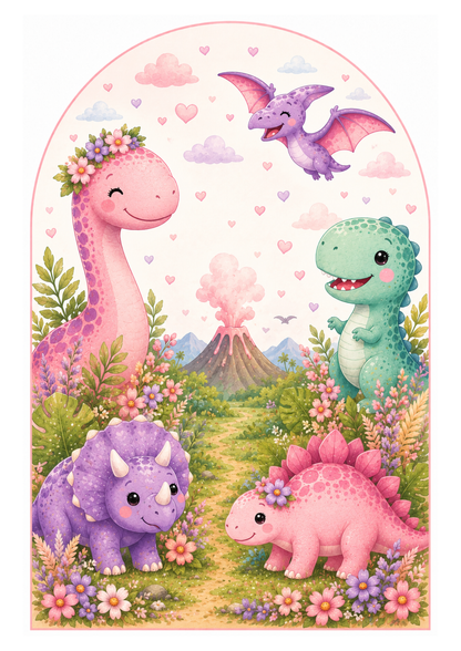 Personalised Dinosaur Birthday Table Decoration Kit