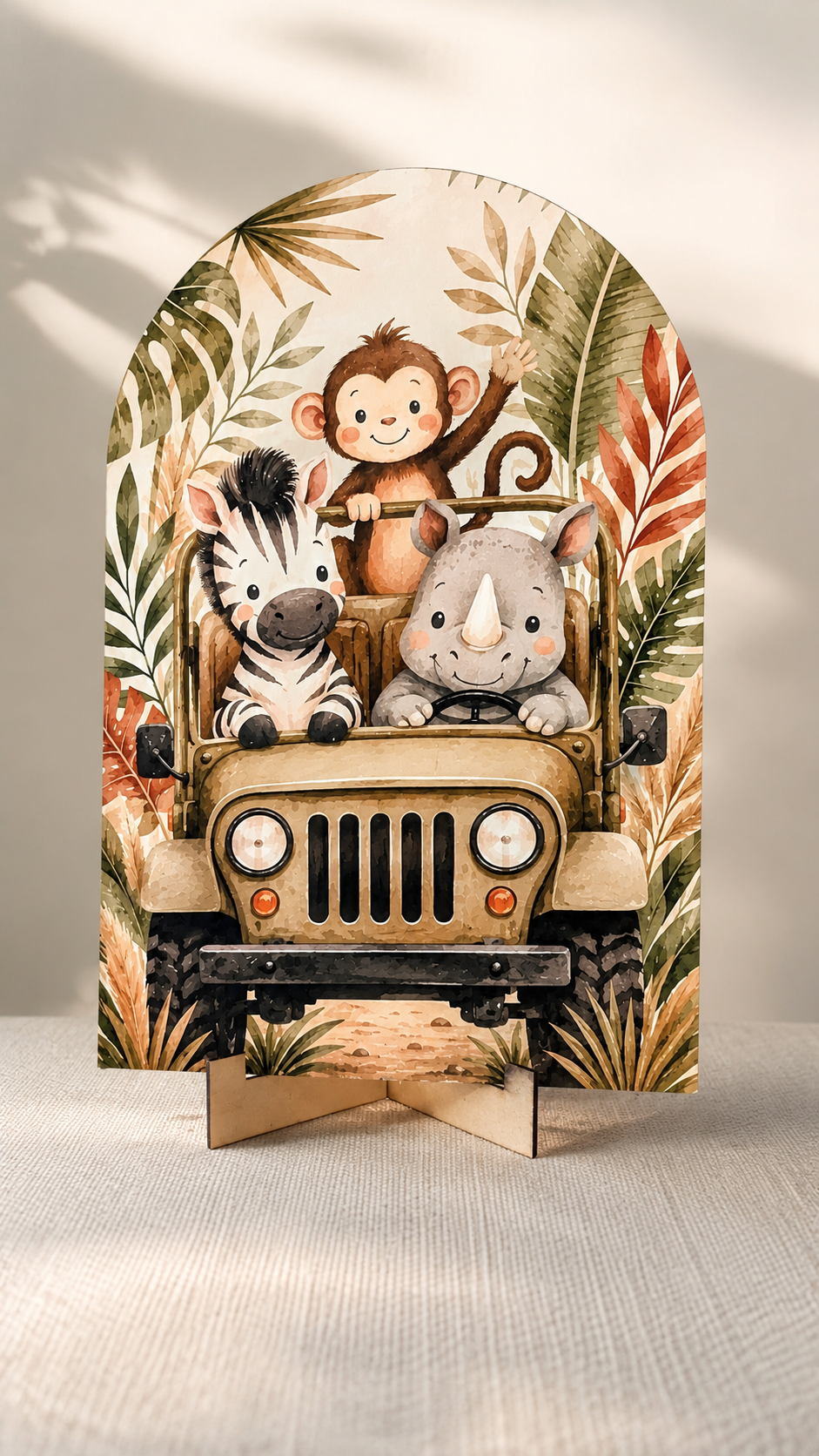Safari/Jungle Personalised Birthday Table Decoration Kit