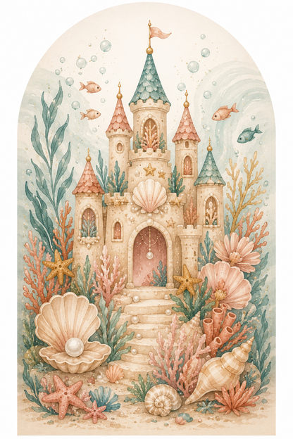 Mermaid Personalised Birthday Table Decoration Kit