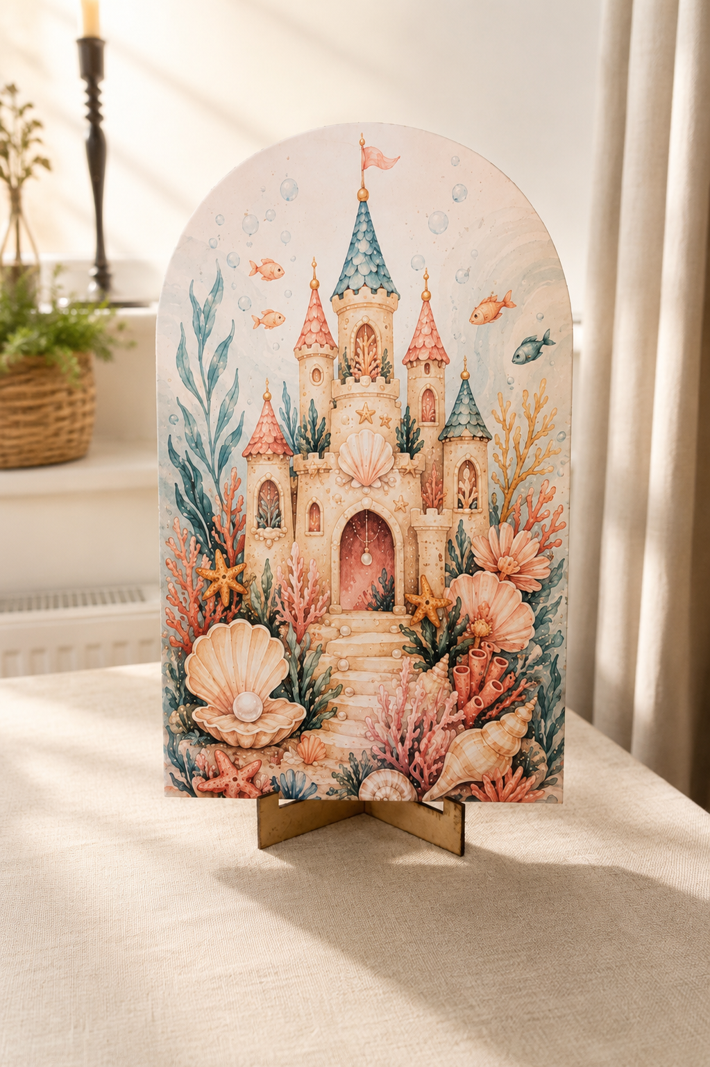 Mermaid Personalised Birthday Table Decoration Kit