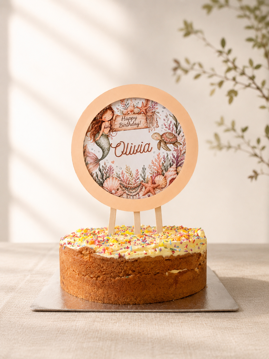 Mermaid Personalised Birthday Table Decoration Kit