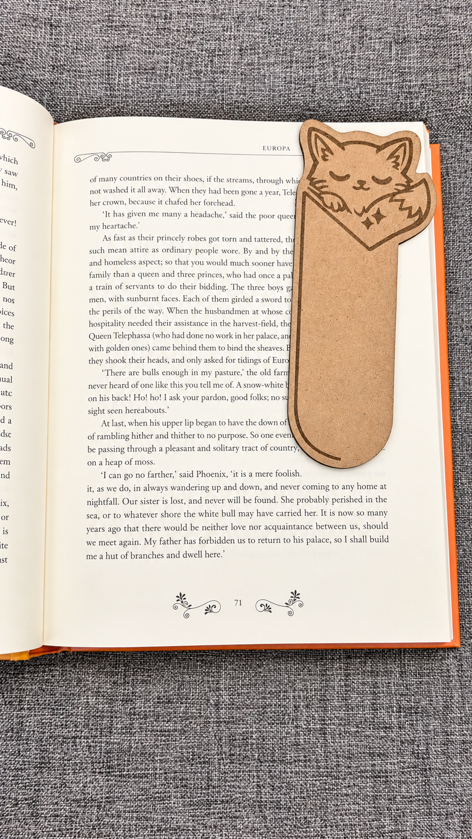 Sleeping Cat Bookmark