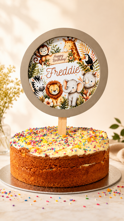 Safari/Jungle Personalised Birthday Table Decoration Kit