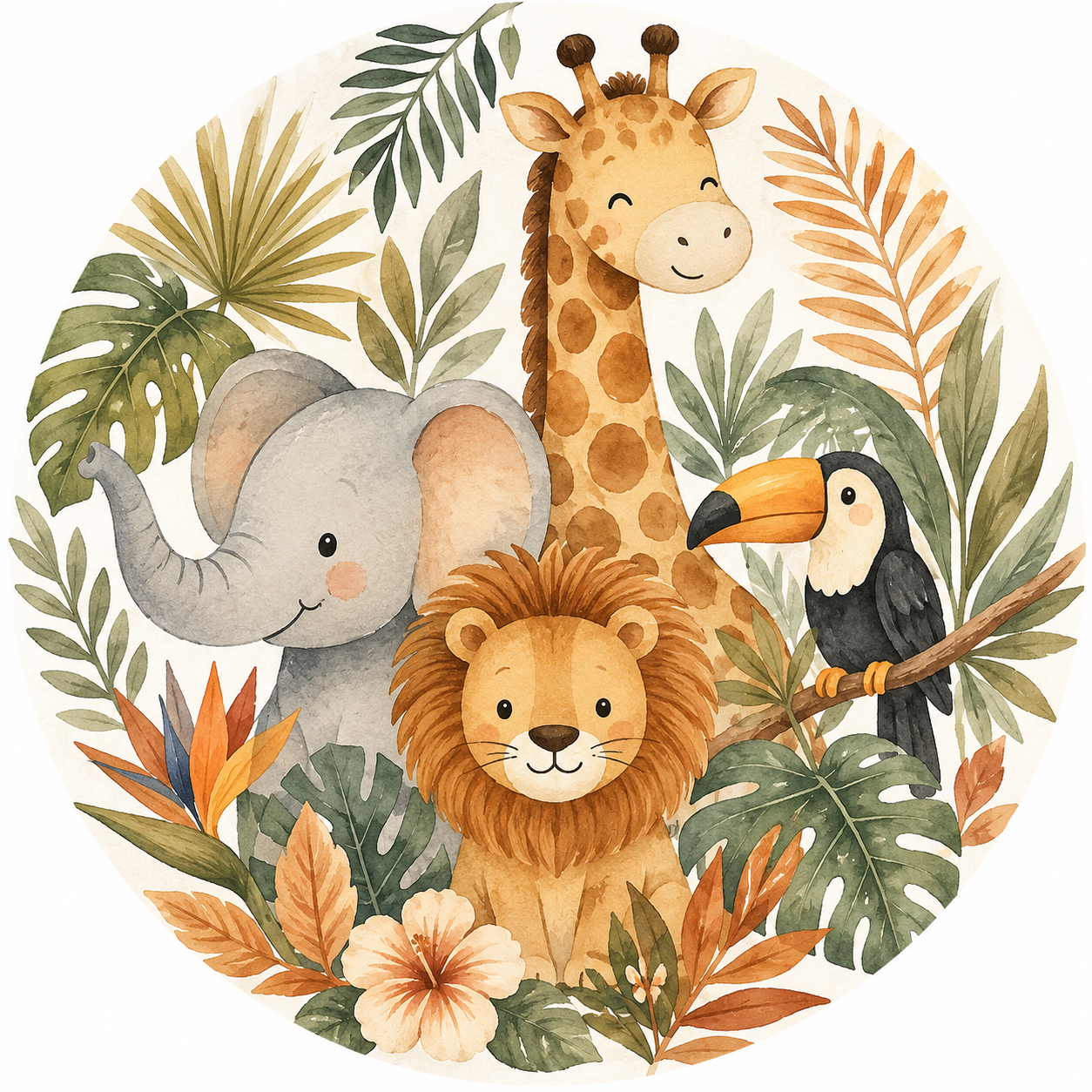 Safari/Jungle Personalised Birthday Table Decoration Kit