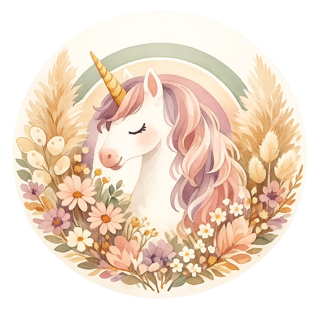 Unicorn Personalised Birthday Table Decoration Kit