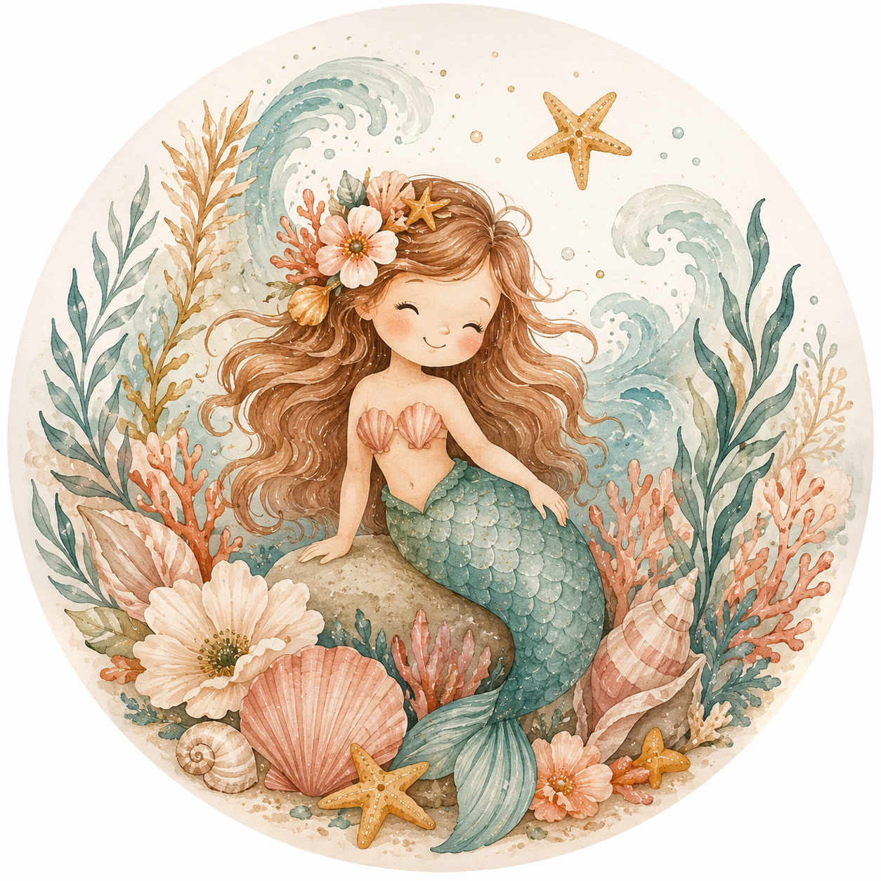 Mermaid Personalised Birthday Table Decoration Kit