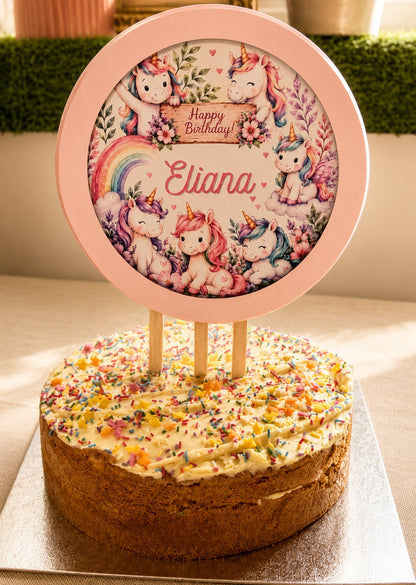Unicorn Personalised Birthday Table Decoration Kit